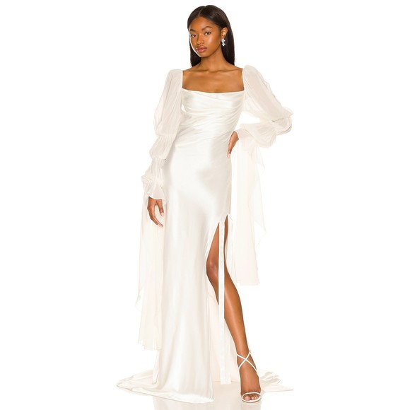 For Love And Lemons Dresses & Skirts - NWT For Love and Lemons X Revolve Willow Bridal Gown Long Dress White Size Large